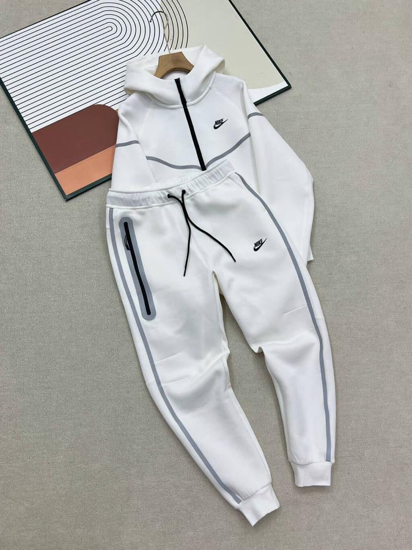 Nike Tech Fleece Set-White Reflective