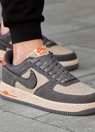 Nike Air Force 1 Grey Orange