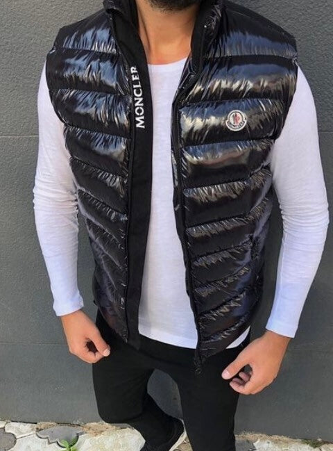 Moncler Black Shiny Vest
