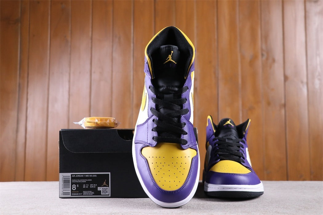 Jordan 1 Mid Lakers