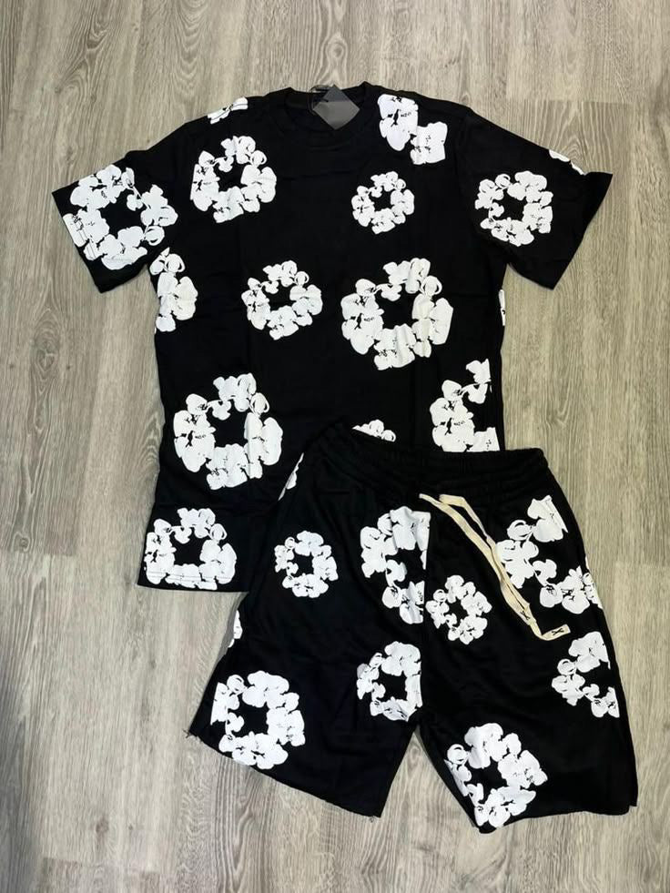 Denim Tears Black White Rövidszett