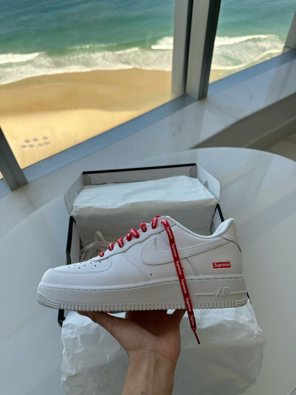 Nike Air Force 1 OG Triple White Supreme