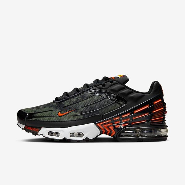 Nike Air Max Plus 3 Camo Medium Olive Safety Orange
