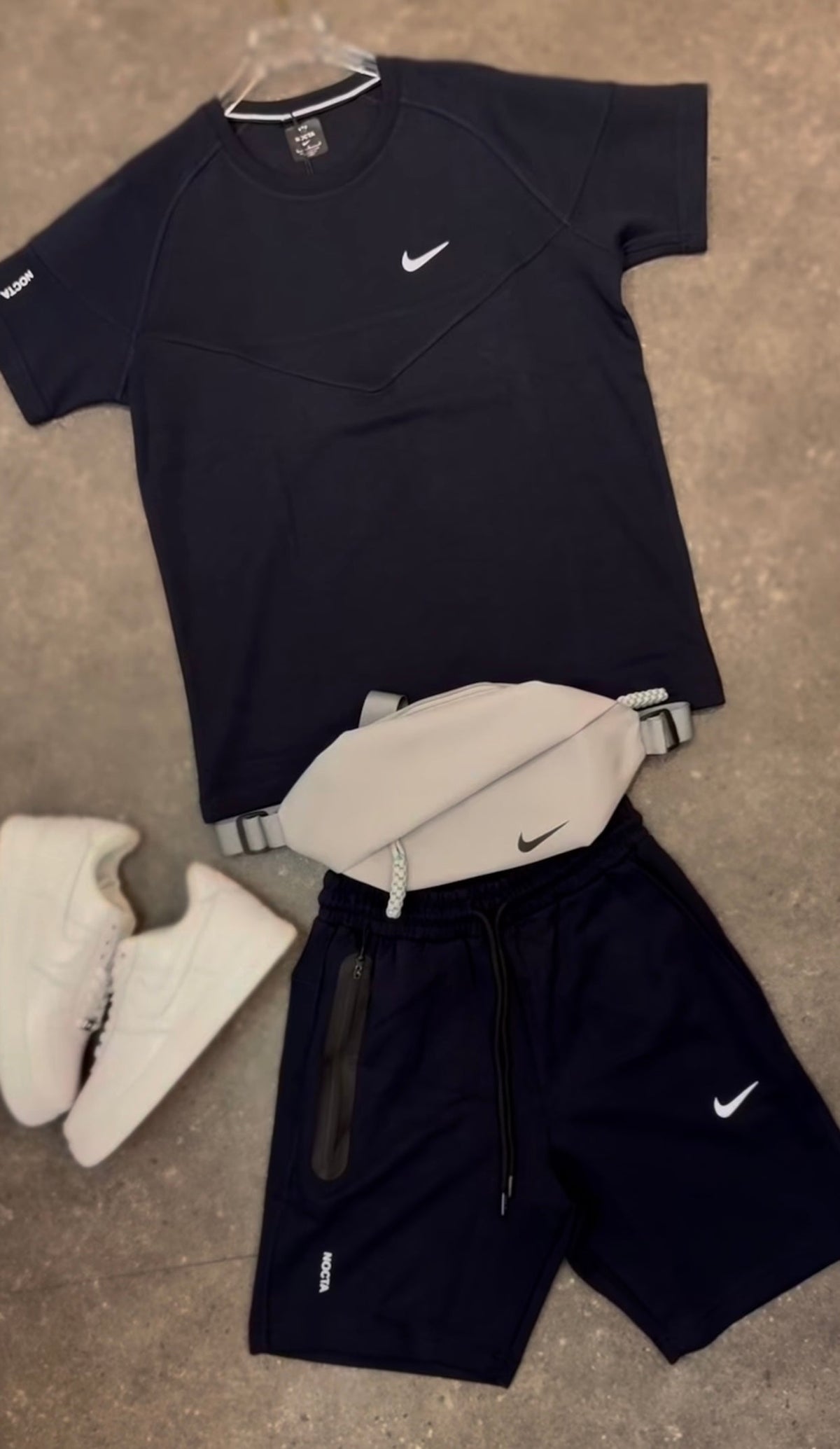 Nike Nocta Rövid Szett Fekete/Fehér