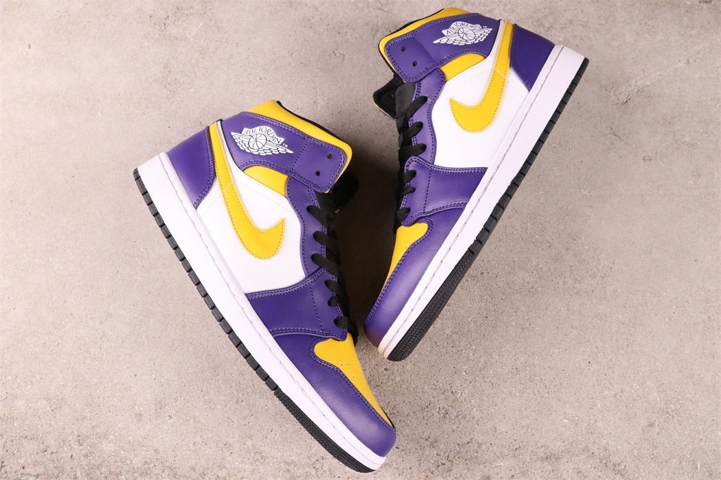 Jordan 1 Mid Lakers