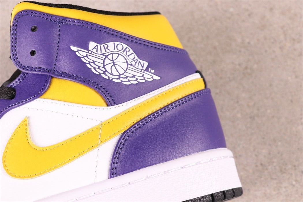 Jordan 1 Mid Lakers