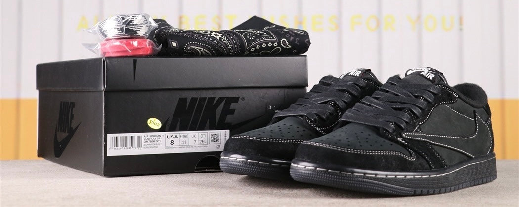 Jordan 1 Low Travis Scott Black Phantom