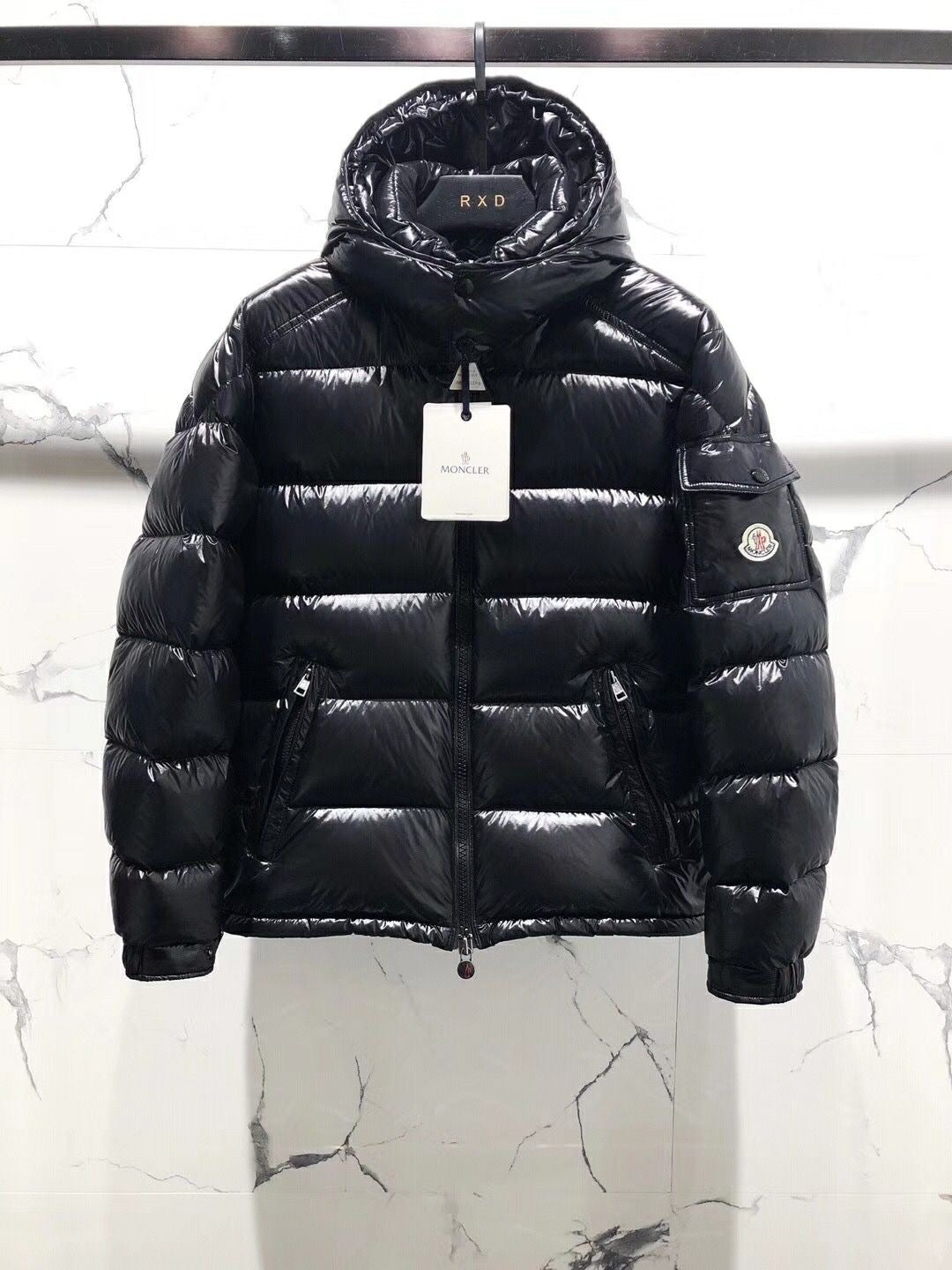 Moncler Maya Puffer Kabát Black