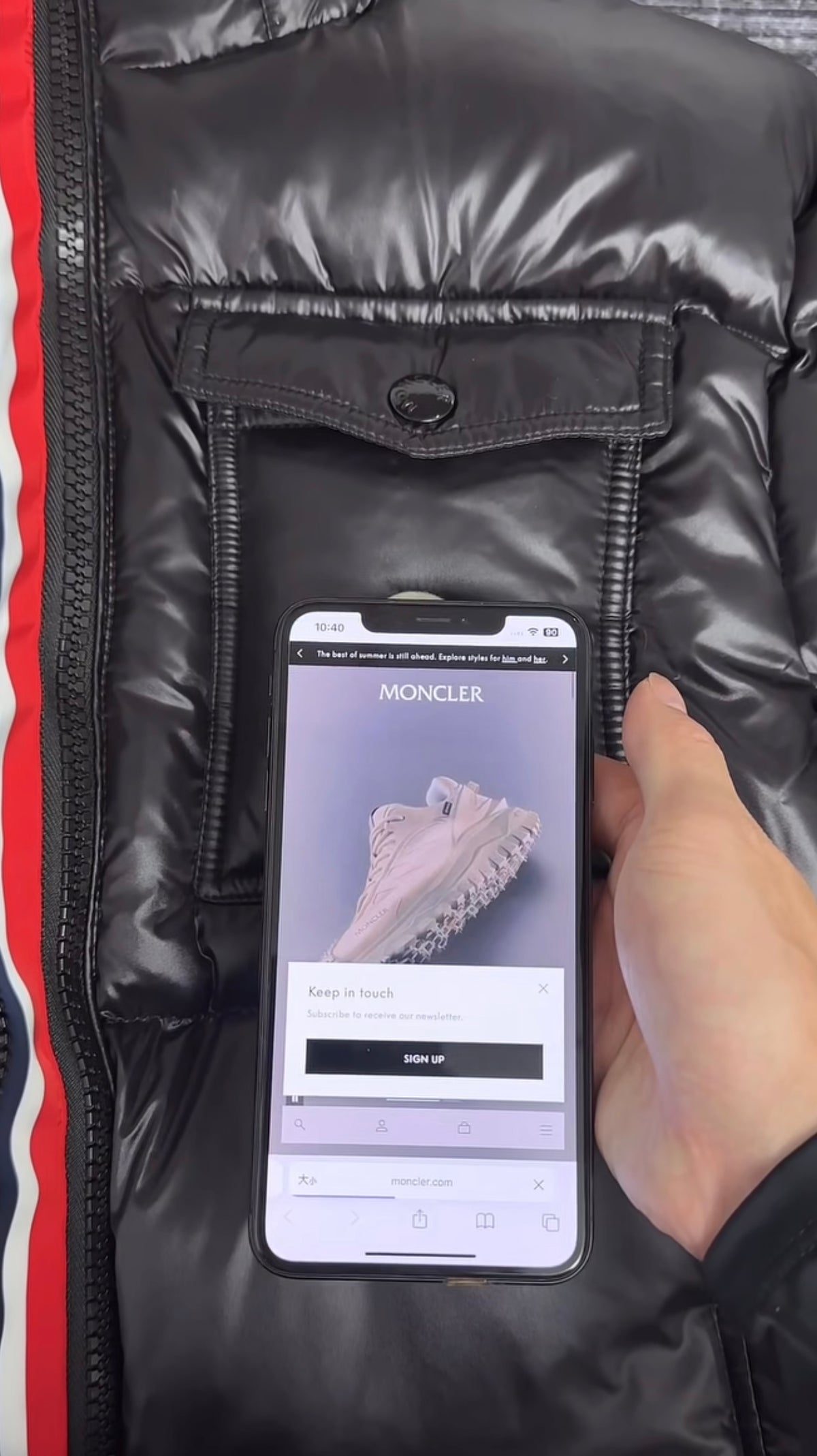 Moncler Montbelier Puffer Kabát Black