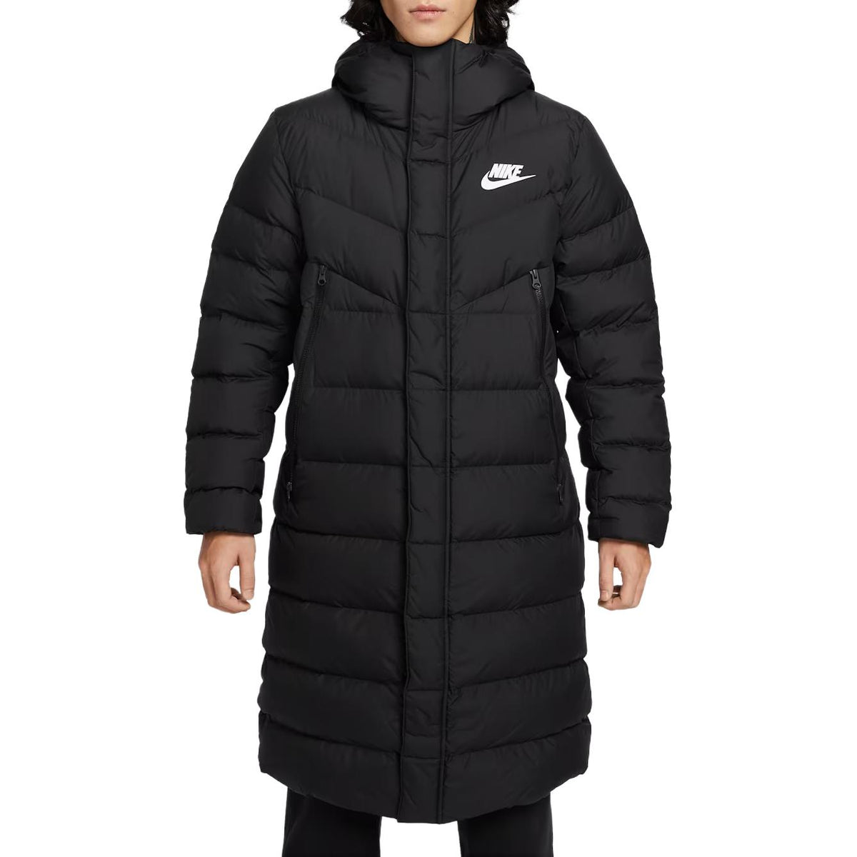 Nike Férfi Kapucnis Közepesen Steppelt Pehelykabát