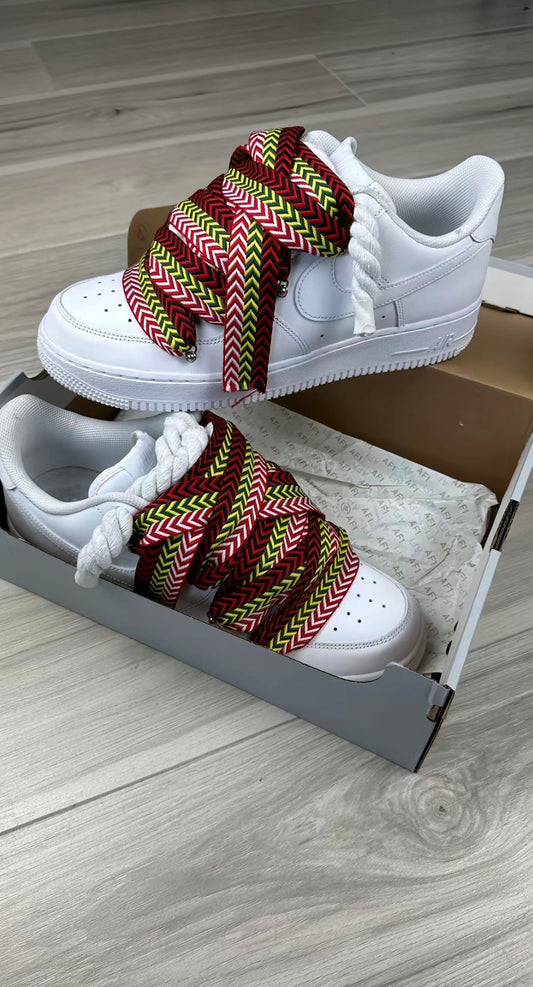 Nike Air Force 1 White Rope Lanvin Yellow/Red