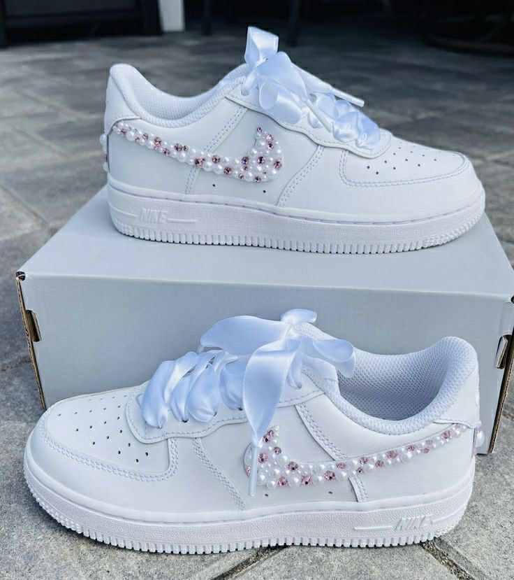 Nike Air Force 1 White-Lilás Köves-Masnival Custom